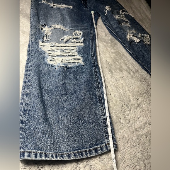 Kancan Signature High Waisted Straight Jeans Destroyed Size 32 - Picture 4 of 14